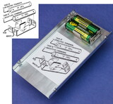 CE Distribution P-LBL-FZ-1 Label - AA Battery Orientation, FZ-1, Vintage Style Sticker