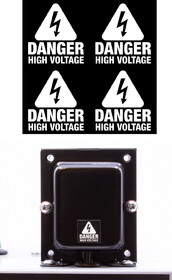 CE Distribution P-LBL-HIGHV-1 Label - Danger High Voltage, Small, Sticker