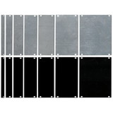 CE Distribution P-PANEL-EU-X Panel - Eurorack Blanks, Reversible Black / Aluminum, 1.6mm