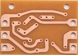 CE Distribution P-PC-FUZZ-JEN PCB - Vintage Style Circuit Board, V828 Italian Fuzz, Phenolic Board