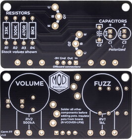 CE Distribution P-PC-FUZZ-MOD1-B PCB - Mod&#174; Electronics, Germanium Fuzz, For 1590B or 1590N1