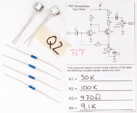 CE Distribution P-Q2N1309-SET-FF Transistor Set - tested and selected for Fuzz Face, 2N1309, PNP, Germanium