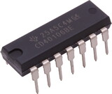 CE Distribution P-QCD40106 CMOS - CD40106, Hex Schmitt-Trigger Inverters, 14-Pin DIP
