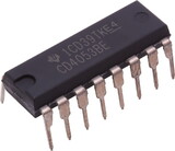 CE Distribution P-QCD4053 CMOS - CD4053, 2:1 SPDT, 3-Channel Analog Multiplexer with Logic-Level Conversion, 16-Pin DIP