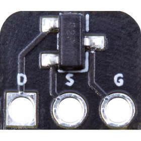 CE Distribution P-QJ201-TH Transistor - J201, JFET, N-Channel, MMBFJ201 Presoldered TO-92 Adapter