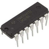 CE Distribution P-QLM324 Op-Amp - LM324, Quad, Low-Power, 14-Pin DIP