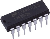 CE Distribution P-QLM380 Audio Power Amplifier - LM380, Class-AB, 2.5W, 14-Pin DIP