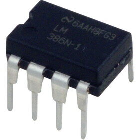 General Integrated Circuits P-QLM386N1 Audio Power Amplifier - LM386N-1, Low Voltage