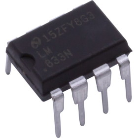 CE Distribution P-QLM833 Op-Amp - LM833, Dual, Low Distortion, Audio, 8-Pin DIP