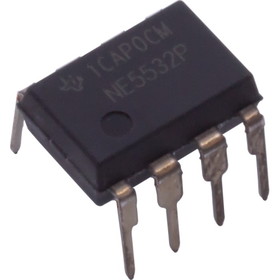 CE Distribution P-QNE5532P Op-Amp - NE5532, Dual, Low Noise, Audio, 8-Pin DIP