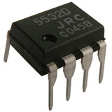 General Integrated Circuits P-QNE5532 Op-Amp - NE5532, Dual, Low-Noise, 8-Pin DIP