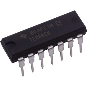 CE Distribution P-QTL064 Op-Amp - TL064, Quad, Low Power, JFET-input, 14-Pin DIP