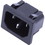 CE Distribution P-SP2-800 Receptacle - IEC C14, Snap-in Panel Mount