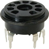 CE Distribution P-ST9-224 Socket - 9 Pin, PC Mount, Black Plastic