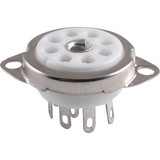 CE Distribution P-ST9-302 Socket - 9 Pin, Ceramic with Center Shield, Top Mount