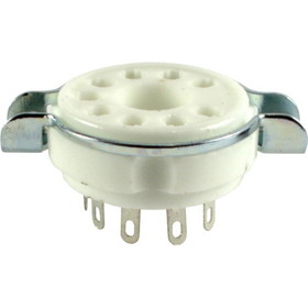 CE Distribution P-ST9-MAG Socket - 9 Pin, Ceramic, Magnoval, bottom or top mount
