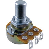 Alpha R-VAMC-SS Potentiometer - Alpha, Reverse Audio, Solid Shaft, 16mm