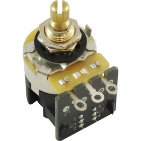 CTS R-VCXA-DPDT Potentiometer - CTS, Audio, Knurled Shaft, .375&quot; Bushing, DPDT
