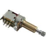 CE Distribution R-VPSH-500KA-L Potentiometer - 500kΩ, Audio, Knurled Long, DPDT, Push-Push