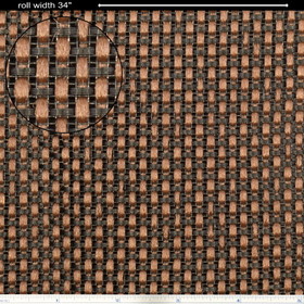 Generic S-G313 Grill Cloth - Brown Basket, 34&quot; Wide