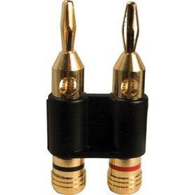 CE Distribution S-H269 Banana Plug - Dual, Gold-Plated, Screw Type