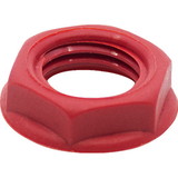 Cliff S-H9NT-R Nut - Cliff, Hex, Red, used on Loudspeaker Output Jacks