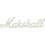 Marshall S-M600-X Logo - Marshall, white script, replacement for amplifiers
