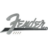 Fender S-M911-X Logo - Fender, Flat, silver with accent color