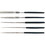 CE Distribution S-T219-X File Set - Needle files, 5 types, for precision work, Price/Package of 5