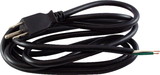 CE Distribution S-W132X Cord - Power, 18 AWG, 3 Conductor, Black, Bare End