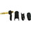 Neutrik W-NK-PXRA-G 1/4&quot; Plug - Neutrik, Right-angle, black plastic, gold contacts