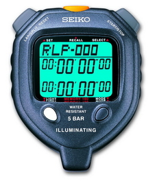 SEIKO S058 - LED Light 100 Memory Stopwatch