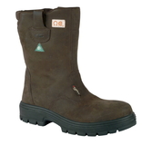 COFRA 82453-CU0 Roughneck EH PR, Boot Pull On Style/Brown Pull-Up Nubuck/Pu-Rubber Outsole/Composite/Apt Plate