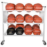 Champion Sports Double Wide Ball Cart