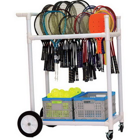 Champion Sports ATRCT All Terrain Abs Racket Cart