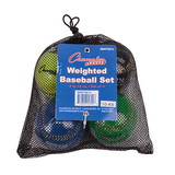 Champion Sports BBWTSET4 Weighted Training Baseballs Set Of 4
