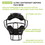 Champion Sports BM200BK Ultra Lightweight Umpire Face Mask Black