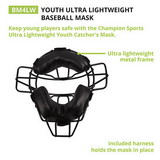 Champion Sports BM4LW Youth Ultra Lightweight Baseball Mask