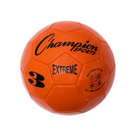 Champion Sports EX3OR Extreme Soccer Ball Size 3 Orange