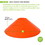 Champion Sports LDCOR Large Saucer Cone Orange, Price/ea