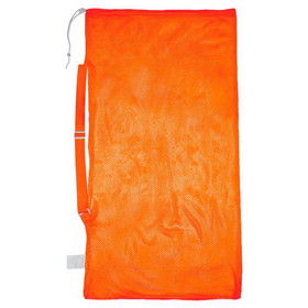 Champion Sports MB25OR Mesh Equipment Bag With Shoulder Strap, Orange