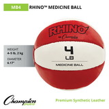 Champion Sports MB4 2 Kg Leather Medicine Ball