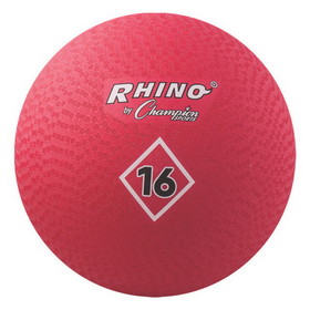 Champion Sports PG16RD 16 Inch Playground Ball Red