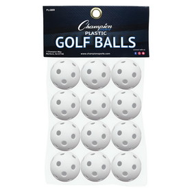 Champion Sports PLGBR Plastic Golfball Retail Pack/12
