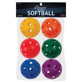 Champion Sports PLSBSET Plastic Softball Set