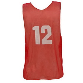 Champion Sports PSANRD Numbered Practice Vest Adult Red