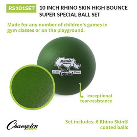 Champion Sports RS101SET 10 Inch Rhino Skin Low Bounce Super Special Ball Set