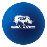Champion Sports RS65 6 Inch Rhino Skin Low Bounce Softi Foam Ball Blue