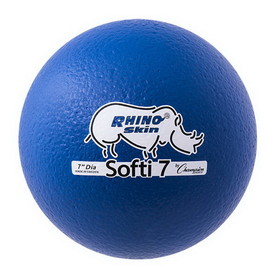 Champion Sports RS79 7 Inch Rhino Skin Softi Low Bounce Foam Ball Blue