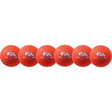 Champion Sports RXD6NOSET 6 Inch Rhino Skin Low Bounce Dodgeball Set Neon Orange